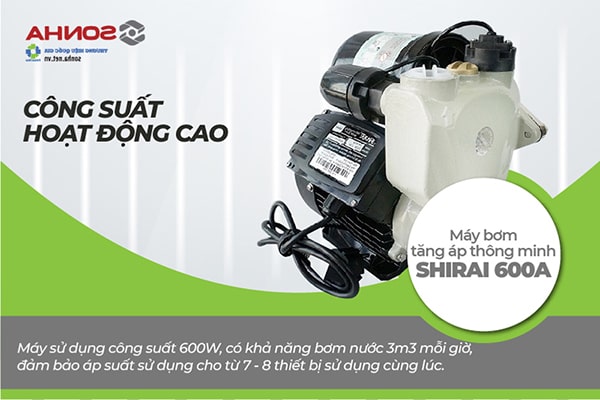 Máy bơm nước JLm 600A có công suất hoạt động cao