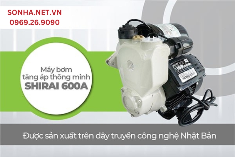 Máy bơm tăng áp tự động Shirai JLm 600A