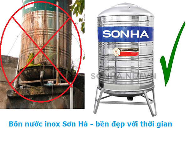 bể chứa nước inox 1m3 bền vững theo thời gian