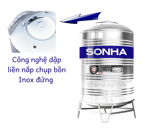 téc inox 1m3 có lắp bồn chắc chắn