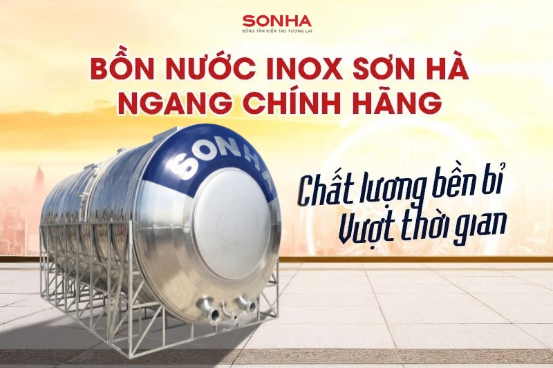 T&eacute;c nước inox c&ocirc;ng nghiệp Sơn H&agrave; 10000L F1420 - Lựa chọn tối ưu cho c&aacute;c c&ocirc;ng tr&igrave;nh