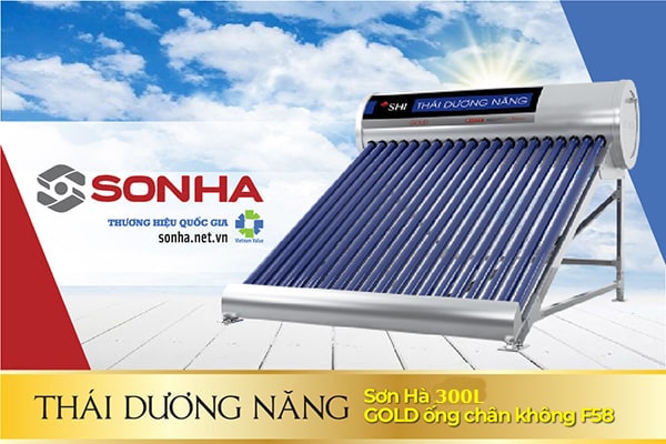 Ưu điểm máy nước nóng năng lượng mặt trời Gold 130L Sơn Hà 