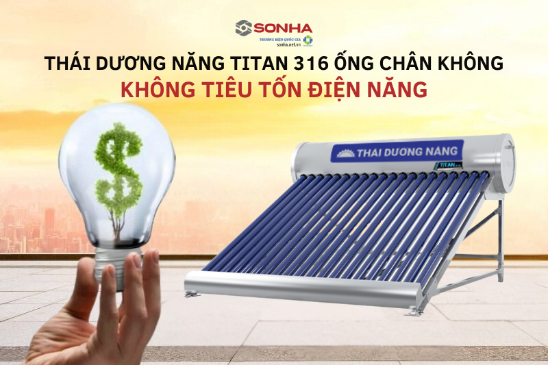 Thái dương năng chân không thân thiện với môi trường