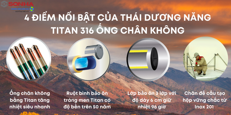 Hình ảnh cấu tạo thái dương năng 260L