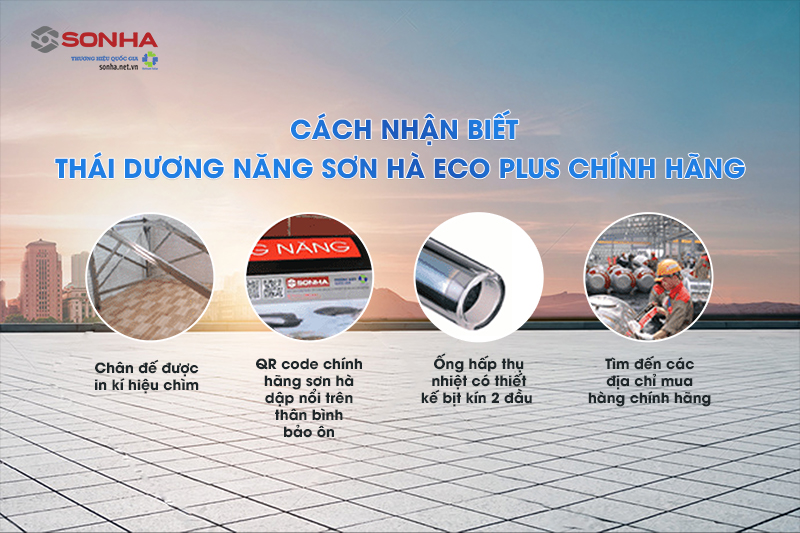 cách nhận biết thái dương năng sơn hà eco plus chính hãng