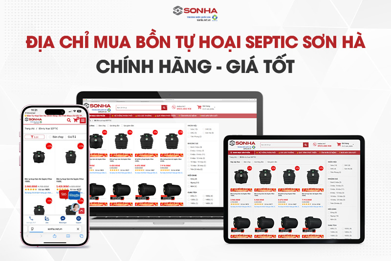 Địa chỉ mua bồn tự hoại Septic chính hãng, giá tốt