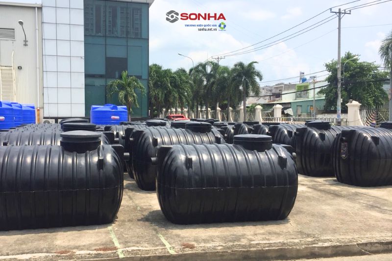 Thực tế lắp đặt bồn tự hoại septic SHC Sơn Hà