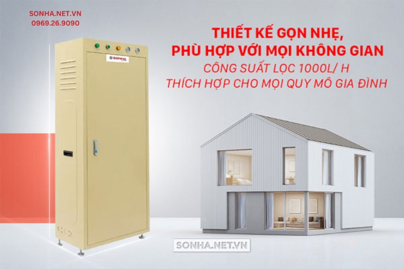 Bộ lọc tổng đầu nguồn Eurofil thiết kế gọn nhẹ, công suất lọc 1000l/h