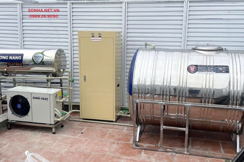 Hình ảnh lắp đặt thực tế hệ thống lọc tổng đầu nguồn Eurofil