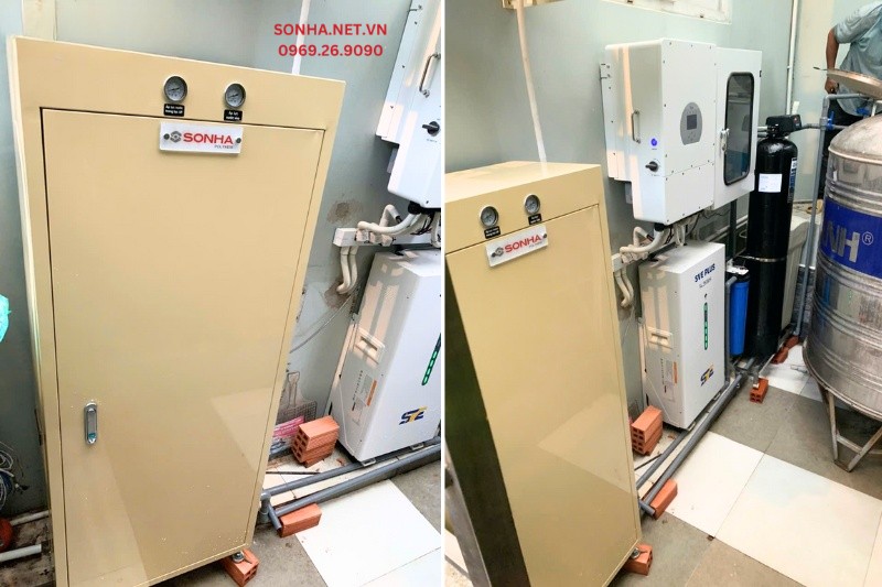 Hình ảnh lắp đặt thực tế hệ thống lọc tổng đầu nguồn Eurofil