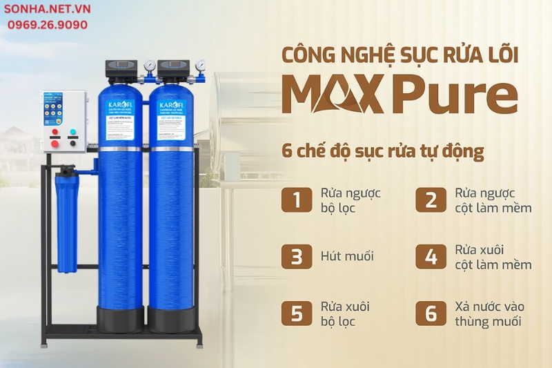 Trang bị hệ thống sục rửa tự động