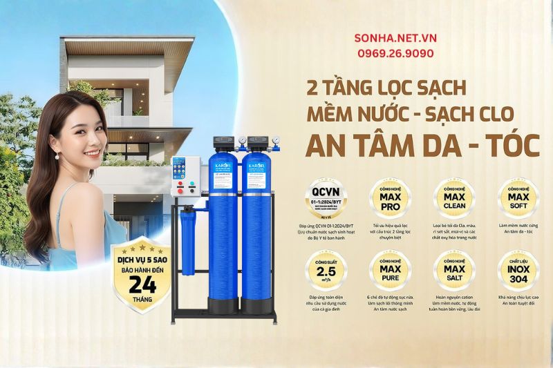 Loại bỏ các tạp chất gây hại cho nước sinh hoạt