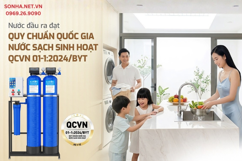 Mọi vấn đề về nguồn nước đều sẽ được giải quyết nếu bạn lựa chọn máy lọc nước đầu nguồn Karofi KTF-332CT!