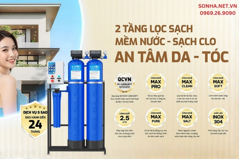 Lý do nên mua lọc tổng đầu nguồn Karofi KTF-332CT