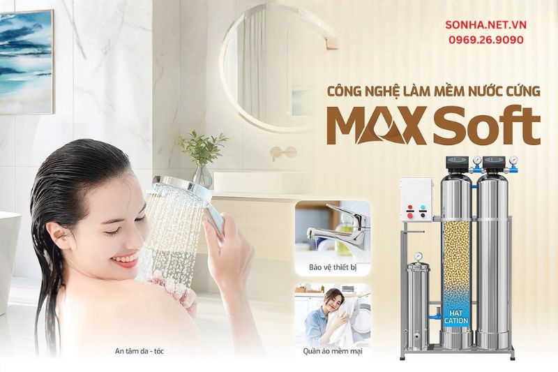 Lọc tổng đầu nguồn Karofi KTF-332IT 2 tầng lọc sạch - an tâm da tóc