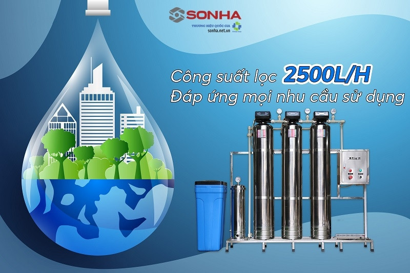 M&aacute;y lọc nước tổng đầu nguồn Karofi KTF-333IT sở hữu c&ocirc;ng suất lọc cực nhanh l&ecirc;n tới 2.5m3/h