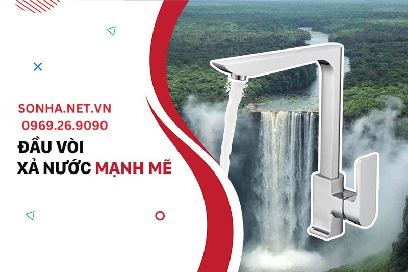 Đầu vòi nước rửa bát Bancoot BCV 8020 xả nước mạnh mẽ