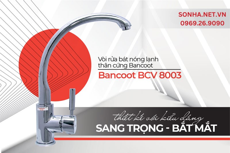 V&ograve;i Bancoot BCV 8003 sang trọng lắp nhiều kh&ocirc;ng gian