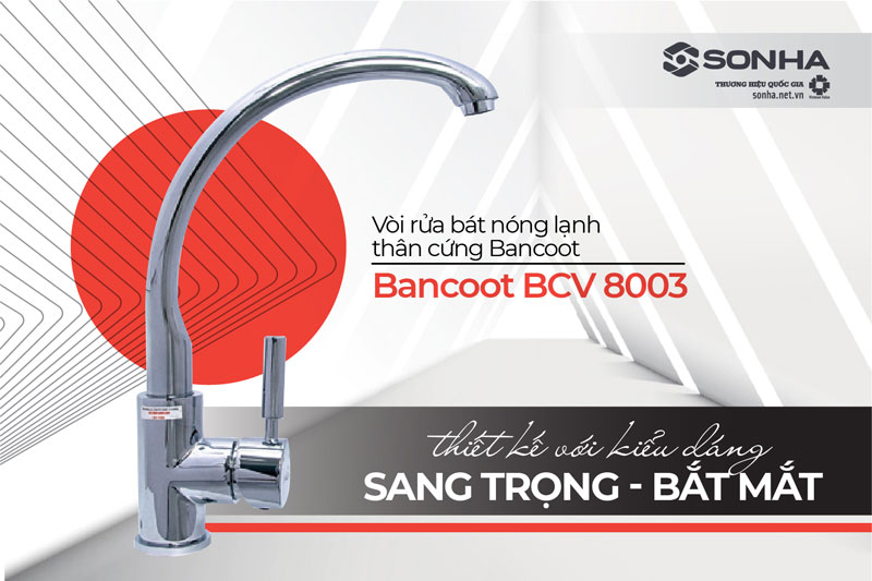 Vòi rửa chén Bancoot BCV 8003 thiết kế sang trọng