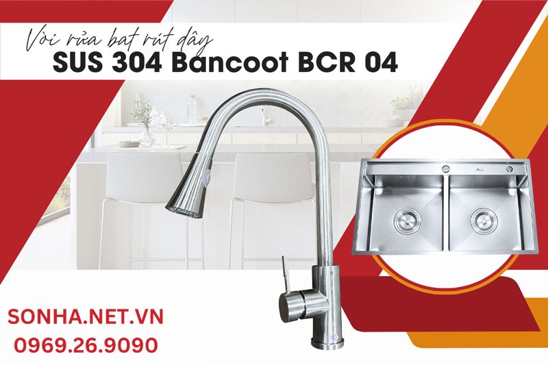 Bộ đ&ocirc;i tuyệt hảo chậu Bancoot 8246R v&agrave; v&ograve;i Bancoot BCR 04