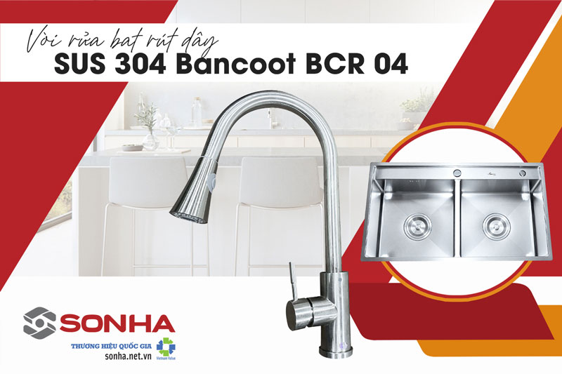 Mua bồn rửa inox 2 ngăn Bancoot 8246R và vòi Bancoot BCR 04