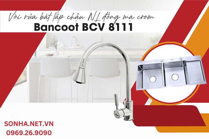 Chậu Cielo CE 1B v&agrave; v&ograve;i Bancoot BCV 8111 lắp nhiều căn bếp hiện đại