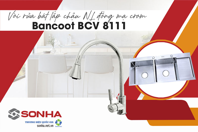 Bồn rửa 2 ngăn Cielo CE 1B và vòi Bancoot BCV 8111
