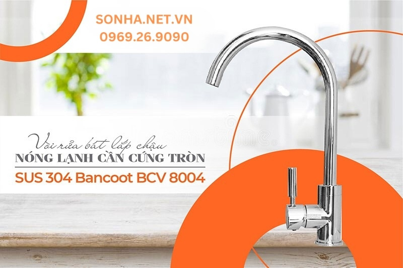 V&ograve;i rửa b&aacute;t Bancoot BCV 8004 chất liệu bền bỉ, tiện &iacute;ch đa năng