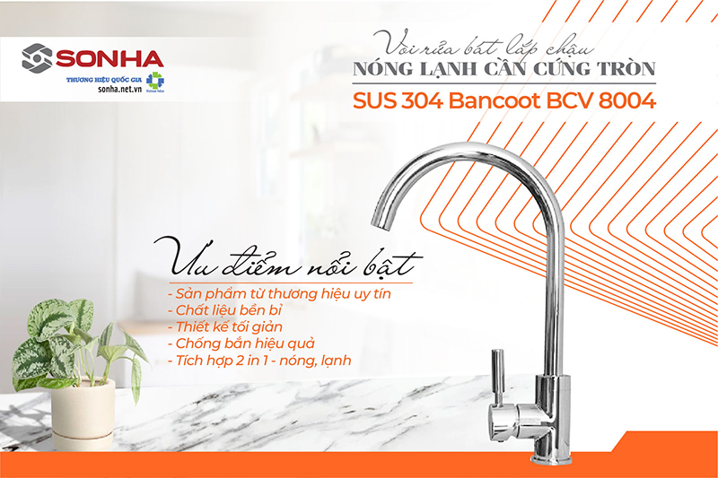 Ưu điểm vòi rửa chén Bancoot BCV8004