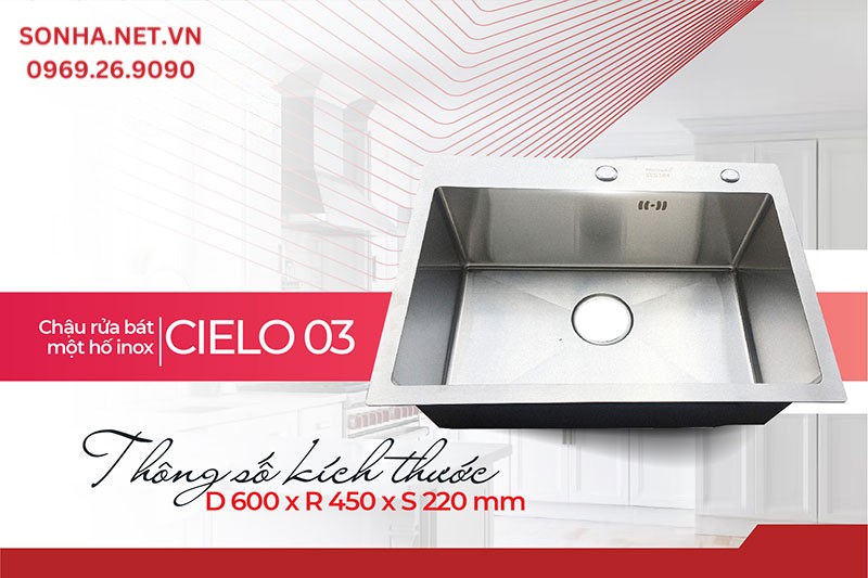 Chậu Cielo 03 phù hợp với gia đình nhu cầu sử dụng ít