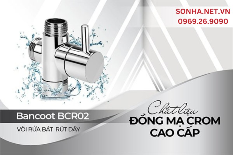 Vòi nước rửa chén Bancoot BCR02 chất liệu cao cấp tăng thẩm mỹ không gian căn bếp