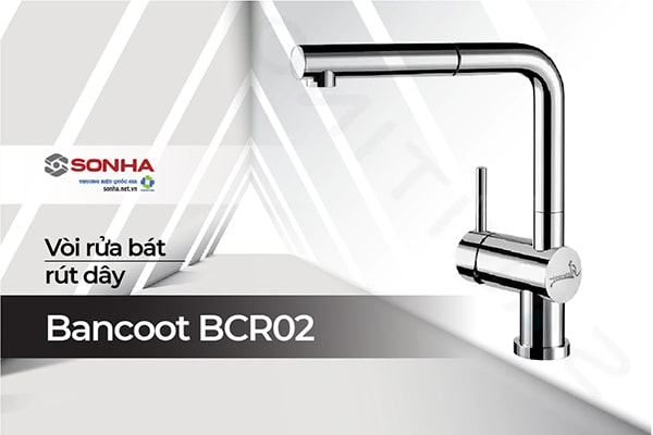 Vòi rửa bát rút dây Bancoot BCR02