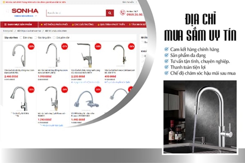 Sonha.net.vn địa chỉ mua v&ograve;i rửa ch&eacute;n Bancoot BCR 04B-2 được người d&ugrave;ng tin tưởng lựa chọn