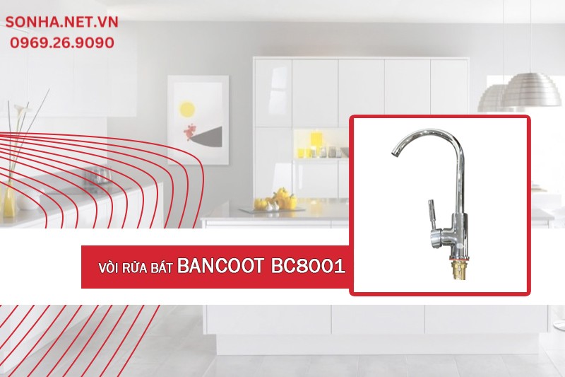 Vòi Bancoot BC8001 tiện nghi sử dụng với 2 chế độ nóng, lạnh