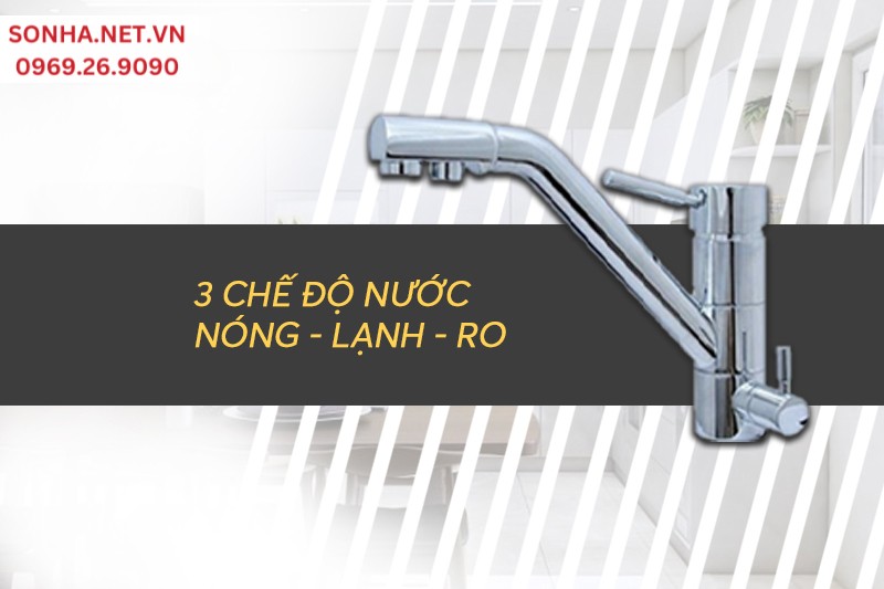 Vòi Bancoot DN02 tích hợp 3 đường nước nóng, lạnh và RO