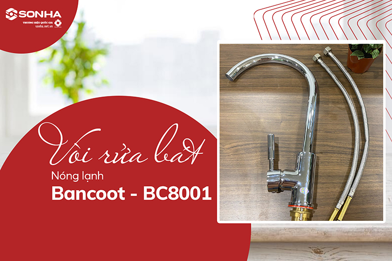 Vòi rửa bát nóng lạnh Bancoot BC8001