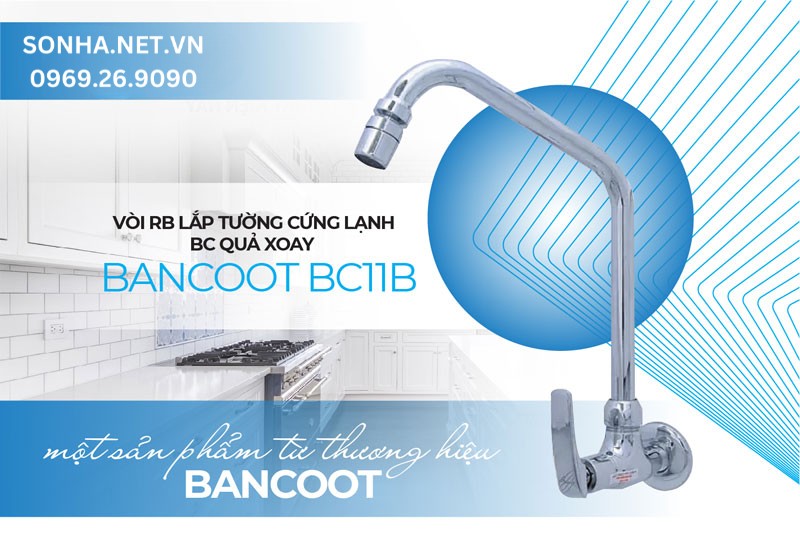V&ograve;i rửa b&aacute;t Bancoot BC11B thiết kế tối giản, tiện &iacute;ch sử dụng