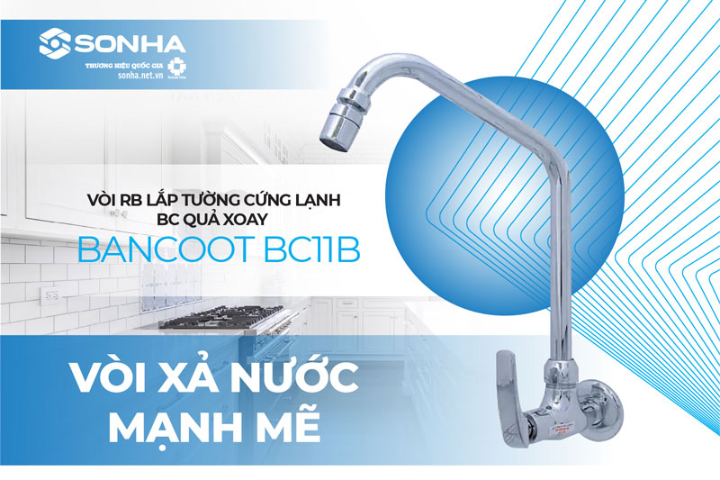 Vòi nước rửa chén Bancoot BC11B xả nước mạnh