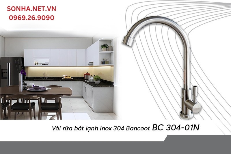 V&ograve;i Bancot BC 304-01N tiện lợi sử dụng, thẩm mỹ trong căn bếp