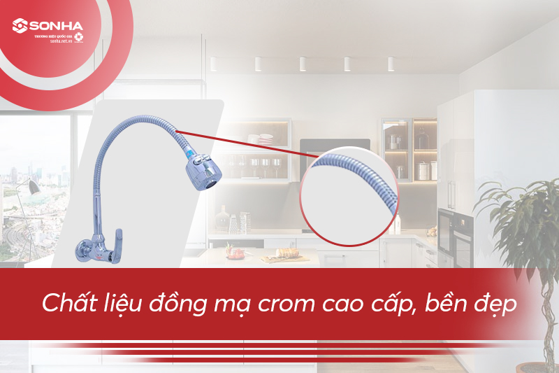 Vòi rửa bát lắp tường Bancoot BC12B