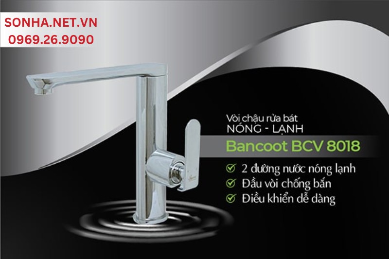Vòi rửa bát Bancoot BCV 8018 tính năng tiện ích