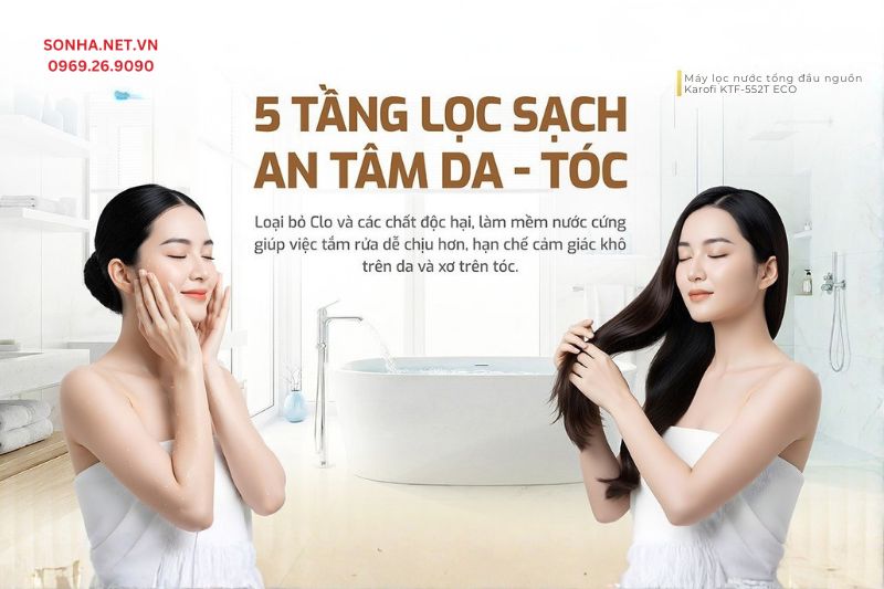 Lợi &iacute;ch của việc lắp đặt hệ thống lọc tổng Karofi