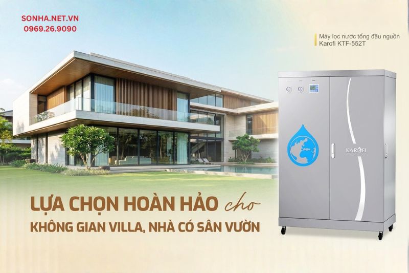 Hệ thống lọc KTF-552T ph&ugrave; hợp với mọi gia đ&igrave;nh Việt