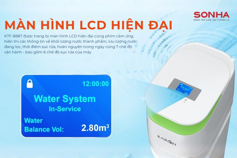 KTF-888T sở hữu bảng điều khiển cảm ứng tối ưu