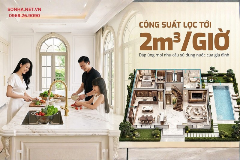 C&ocirc;ng suất lọc đ&aacute;p ứng nhu cầu sứ dụng của gia đ&igrave;nh