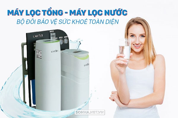 Lọc tổng đầu nguồn Karofi KTF-888 bảo vệ sức khoẻ gia đình bạn 