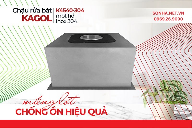Miếng lót chống ồn dưới đáy chậu Kagol K4540-304 chống ồn hiệu quả