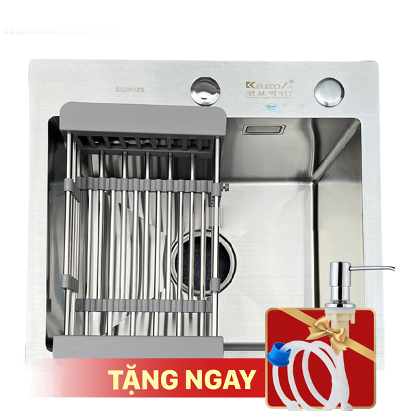 Chậu Rửa Bát Kagol K4540-304 Một Hố Inox 304 (450x400x240 mm)