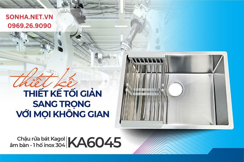 Thiết kế chậu Kagol KA6045 sang trọng, tối giản, hiện đại