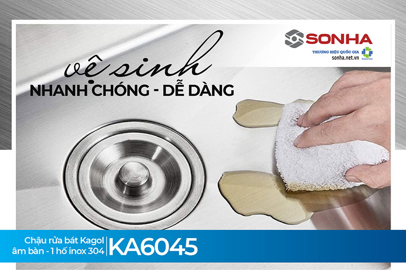 Chậu Kagol KA6045 dễ dàng vệ sinh